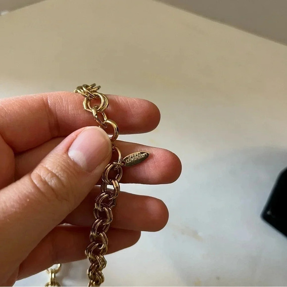 Vintage stamped SARAH COVENTRY Thick Chain Link Necklace - 22" Length - Picture 6 of 7